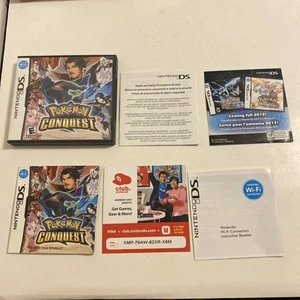 Pokemon Conquest (Nintendo DS) Original Case And Manual Only NO GAME - Picture 1 of 10