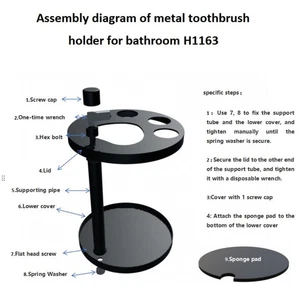 Toothbrush Holder Holds Electric Toothbrushes Holds Manual Toothbrushes - Picture 1 of 8