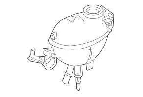 COOLANT RESERVOIR 2045000749 2008-2015 MERCEDES-BENZ C300 - Image 1 of 4