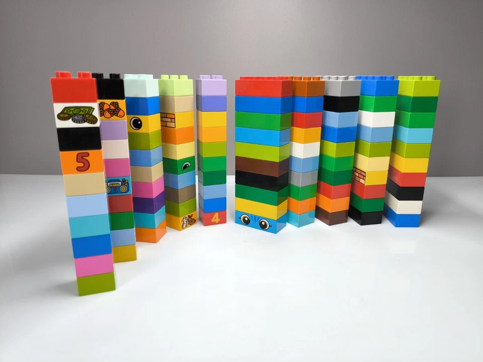 LEGO DUPLO 2x2 4er + 2x4 8er Noppen Steine bunte Bausteine nachhaltig Handwäsche - Bild 1 von 1