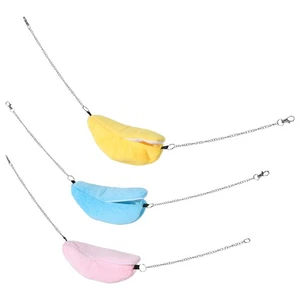 3pcs Rat Hammock: Pet Hammock for Hamster Cage - Banana Shaped Bed Soft - Picture 1 of 12