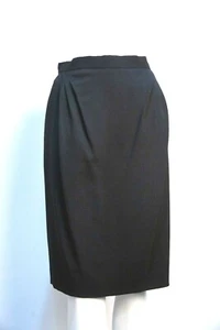 Vintage MANI BY GIORGIO ARMANI 42/8 Made in Italy Wool Black Skirt - Picture 1 of 10