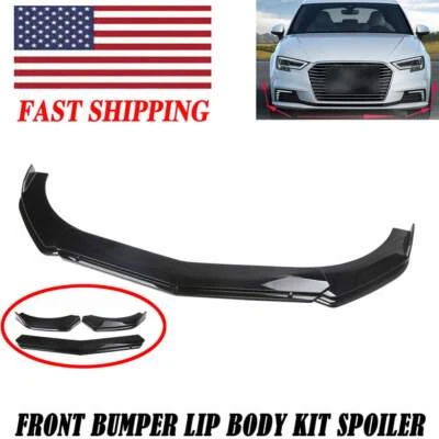 For Pontiac Firebird Glossy Black Front Bumper Lower Lip Splitter Spoiler Kit Foto 1 de 4