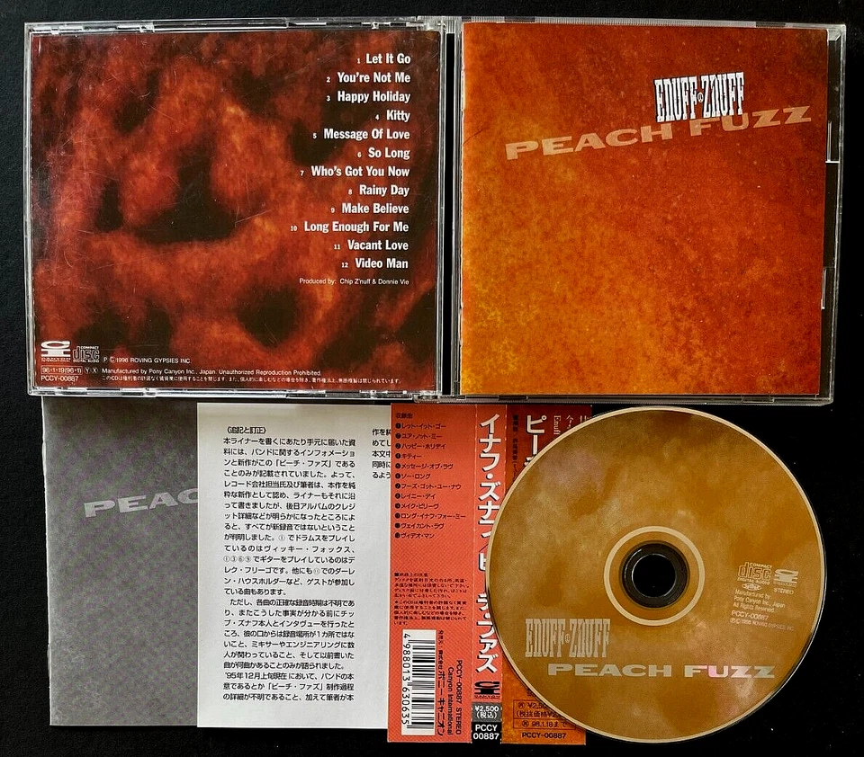 ENUFF Z'NUFF Peach Fuzz JAPAN IMPORT cd CHEAP TRICK Glam POISON Hair Metal - Image 1 of 1