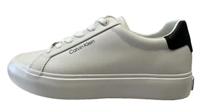 CALVIN KLEIN VULC LACE UP LEATHER TRAINER UK 6 US 8.5 EU 39 REF SF739~ - Picture 1 of 5