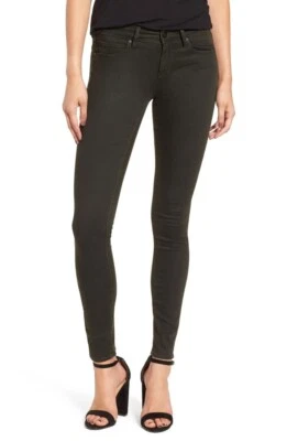 Article Of Society Women's "Sarah" Mid Rise Skinny Fit Olive Green Jeans Size 25 - Image 1 of 4