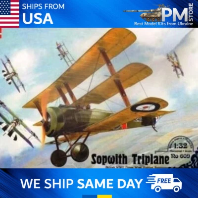 Roden 609 Sopwith Triplane fighter-triplane WWI plastic model kit 1/32 - Image 1 of 4