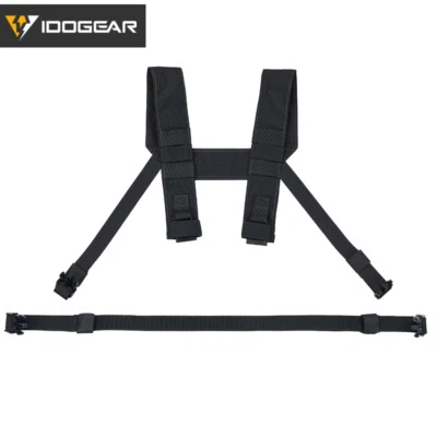 IDOGEAR Tactical Fat Strap Shoulder Strap & Back Strap H Harness Chest Rig Camo - Image 1 of 4