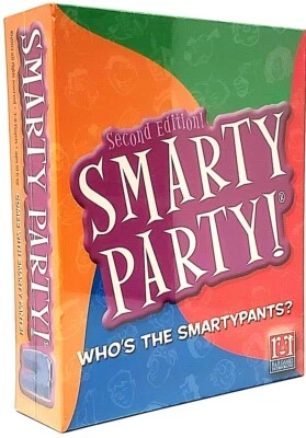 SMARTY PARTY! Fun Family Party Trivia Questions Game Ages 10+ NEW & SEALED 2003 - Image 1 of 4