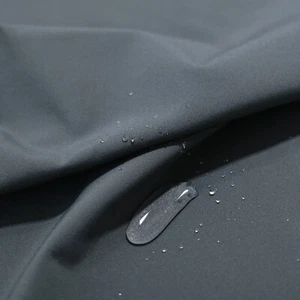 Outdoor Softshell Stoff mit Fleece wasserdicht elastisch und atmungsaktiv Grau - Bild 1 von 3