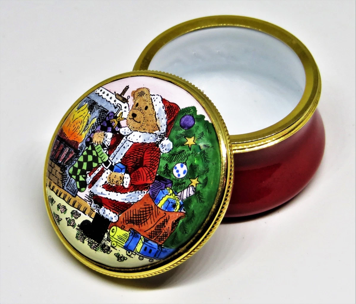 Staffordshire Enamel In Collectible Decorative Trinket Boxes for