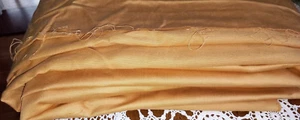 Golden Mustard Sateen Cotton Fabric Premium Quality 10m x 1.45m - Picture 1 of 12