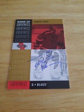 2001 Upper Deck Heroes NHLPA Roman Turek Auto #RT Blues
