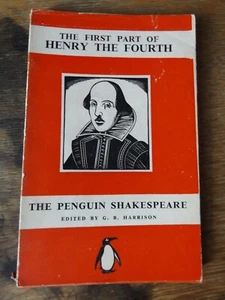 THE FIRST PART OF HENRY THE FOURTH THE PENGUIN SHAKESPEARE 1938 PAPERBACK - Picture 1 of 9