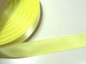 Yellow Ribbon, Schiff Maize Yellow SF Satin Ribbon 7/8 inch wide x 10 yards, B21 - Picture 1 of 5