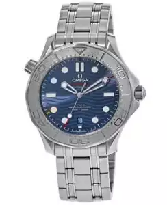 New Omega Seamaster Diver 300M "Beijing 2022" Men's Watch 522.30.42.20.03.001 - Afbeelding 1 van 4