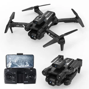 2023 New RC Drone 8K HD Dual Camera WiFi FPV GPS Foldable Quadcopter +3 Battery - Picture 1 of 14