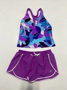 Gerry Girls 2 Piece Tankini & Shorts Swimsuit Set Size (Large) 14/16 - Picture 1 of 4