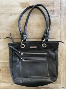 Rosetti Black Vinyl Shoulder Bag/Crossbody Strap - Picture 1 of 17