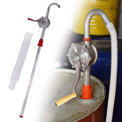 Bomba de barril rotativa de tambor de 5 a 55 galones manivela diésel bomba de transferencia de combustible ~ Foto 1 de 4