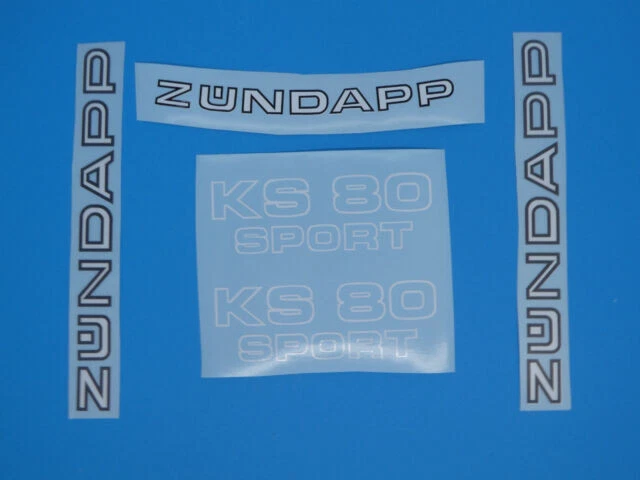 Zündapp Schriftsatz Aufkleber Lacksatz  Aufklebersatz Dekor KS 80 sport Typ 537 - Bild 1 von 1
