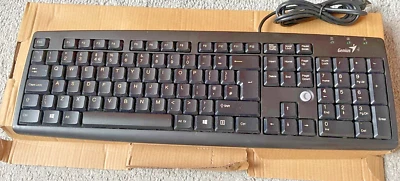 Genius Black USB Keyboard Model No: K639 Product Name: KB-06XE - Image 1 of 4