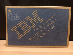 IBM Personal System/2 Internal Data/Fax Modem For Model L40 SX In Box NOS  - Picture 1 of 22