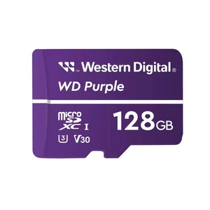 WD Purple 128GB microSDXC Memory Card SC QD102 High Endurance WDD128G1P0A - Picture 1 of 5