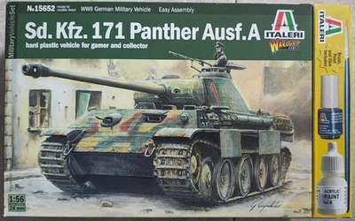 ✅ ITALERI 15652 - Scala 1 : 56 SD.KFZ 171 PANTHER Carri armati - Immagine 1 di 4