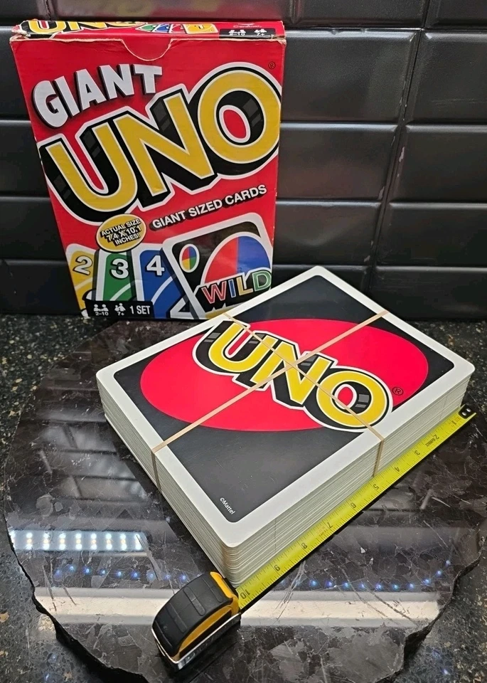 Giant Uno Game 36078 7.4×10.1" Cards Customizable 2015 Cardinal No Instructions  - Image 1 of 4