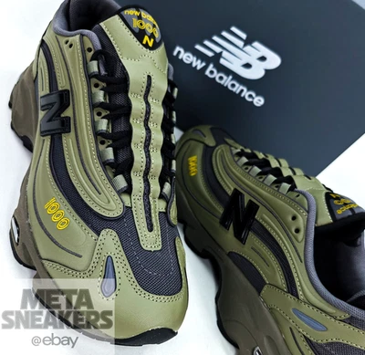 New Balance 1000 US 9 Men's Olive Green/Grey/Yellow Streetwear NB - M1000EA  NIB - Image 1 of 4
