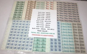 1959 U.S. POSTAGE - 10 MNH SHEETS - 50 OR MORE STAMPS EACH - SEE DESCRIPTION - Picture 1 of 1