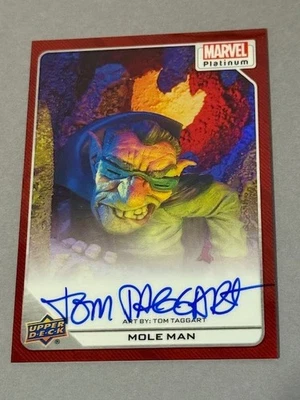 Mole Man Auto 2023 Marvel Platinum Upper Deck Tom Taggart Autograph sp Elder - Image 1 of 2
