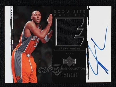 2003-04 Upper Deck Exquisite Collection /100 Shawn Marion #AP-SH Patch Auto - Image 1 of 2