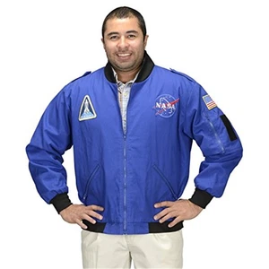 Aeromax Adult NASA Astronaut Flight Jacket Large Blue - Picture 1 of 1