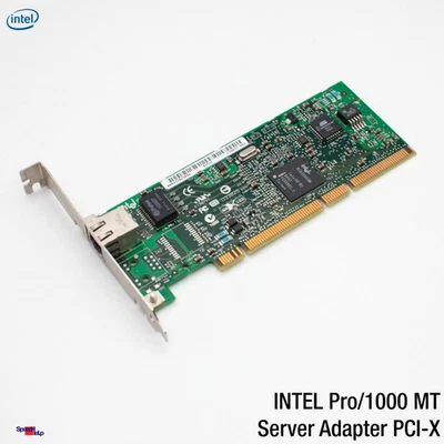 Scheda Rete Ethernet Gigabit Intel PRO 1000 MT Con Adattatore - Immagine 1 di 4