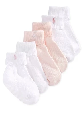 Polo Ralph Lauren Bebé Niñas Layette Vieira Calcetines, Paquete de 3 0-6 M Foto 1 de 4