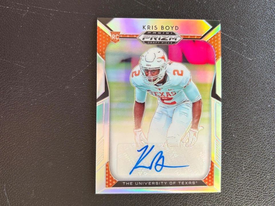 Kris Boyd 2019 Prizm Draft Silver Auto Autograph RC Texas Longhorns E21 - Image 1 of 1