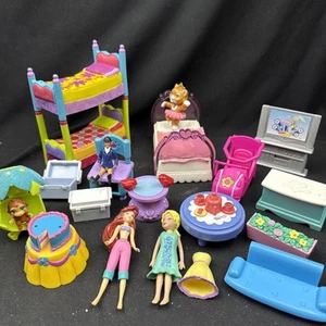 Lot Of (22) Girls Fisher-Price, Breyer, Dollhouse Polly Pockets, Furniture, VTG - Picture 1 of 20
