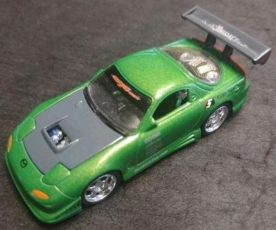 Import SS Tuner 1997 Mazda RX-7 Green Diecast Car 1:64 F3DS RX7 Import Car Rare - Image 1 of 4