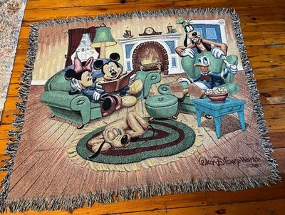 Manta tejida tapiz Walt Disney World 2009 Mickeys vacaciones 50x60 Foto 1 de 4