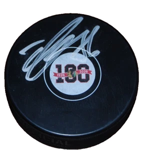TEUVO TERAVAINEN signed (CHICAGO BLACKHAWKS) Centennial 100 puck BECKETT BU41328 - Picture 1 of 2