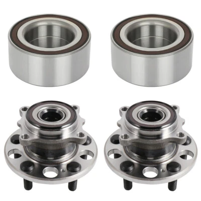 Front Rear Wheel Hub Bearings For 2009-2014 Acura TL 3.5L 3.7L AWD Only - Image 1 of 4