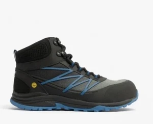 Skechers Work PUXAL Safety Lace Up Slip Resistant Boots Black Blue
