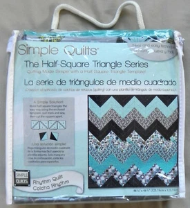 Simple Quilts "Rhythm" Kit, Half Square Triangle Series, 48"x48" Top+Binding New - Picture 1 of 3