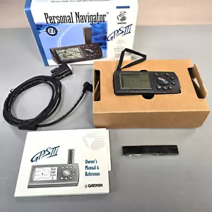 Garmin GPS III 3 Handheld Hiking GPS Navigation Personal Navigator Bundle Manual - Picture 1 of 17