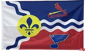 Bandera de la cueva de los St. Louis Blues Cardinals St. Louis 3x5 hombre San Luis 3 x 5 - Imagen 1 de 9