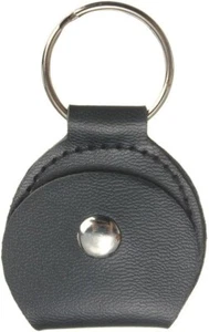 TRIXES Pick Holder with 3 Plectrums Faux Leather Folding Pouch - Stocking Filler - Picture 1 of 7