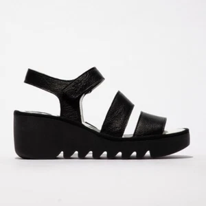 FLY LONDON - BEXY575FLY - Sandalias cómodas negras para mujer - REDUCIDAS A TRANSPARENTES - Imagen 1 de 7