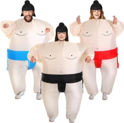 Paquete de 3 trajes de sumo inflables, divertidos para la familia, divertidos para niños Foto 1 de 2